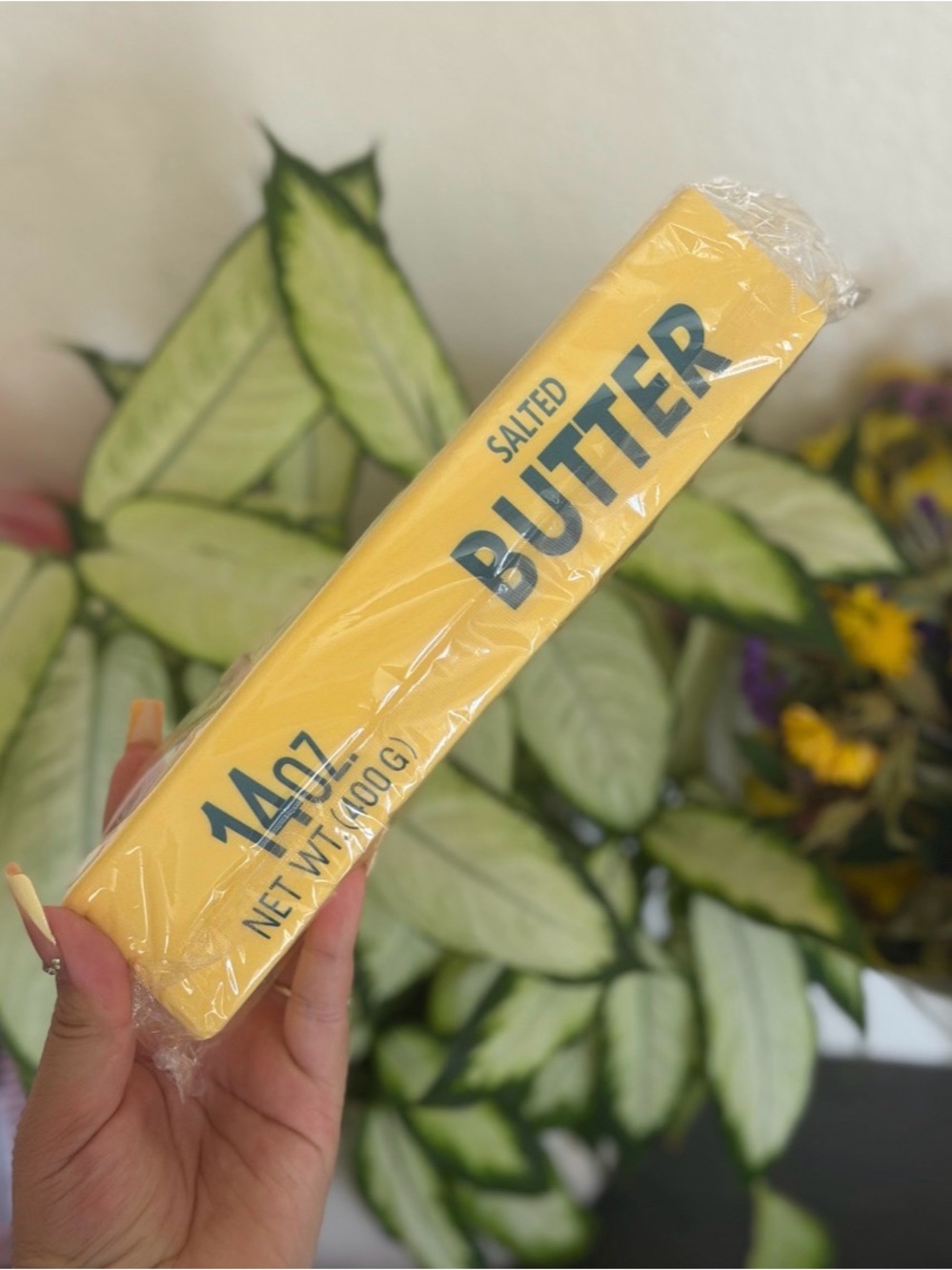Xl size Salted Butter Stick Squishy - Yellow